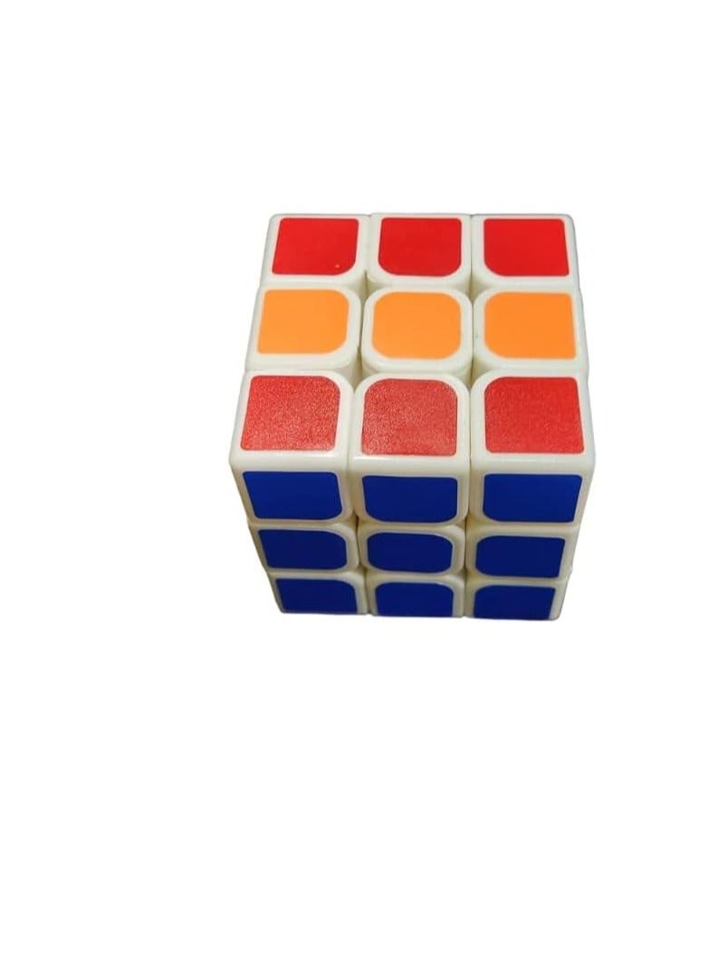 Brain Game Toy,Magic High Speed Cube for Kids & Adults Best Gift for Kid Stickerless Rubiks Cube 3x3x3 Toy 5.9Cm for 3 Years & Up Multi Color Sticker Less,Super Smooth Smart Cubes  - Image 5
