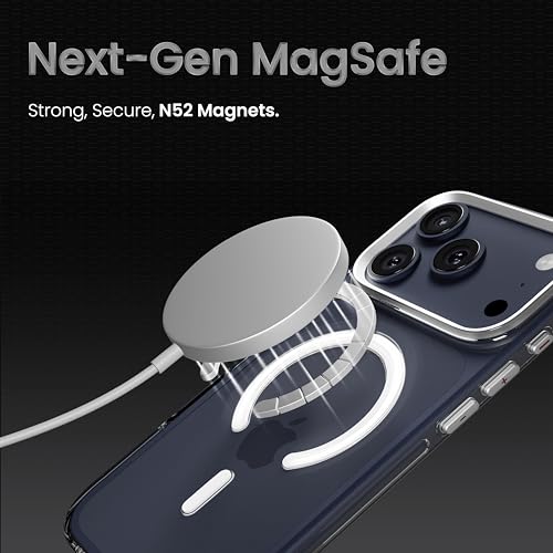 CASEGEAR Super Crystal Transparent Back Cover Case Compatible with iPhone 17 Pro | Lifetime Anti-Yellow | 10.4 Feet Drop Protection | Compatible with MagSafe | 360° Camera Protection - Image 4