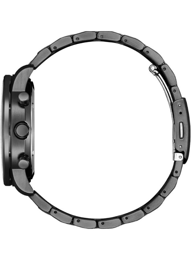 Citizen Eco-Drive Luminous Green Dial Chronograph Stainless Steel Men's Watch CA4507-84X - Image 2