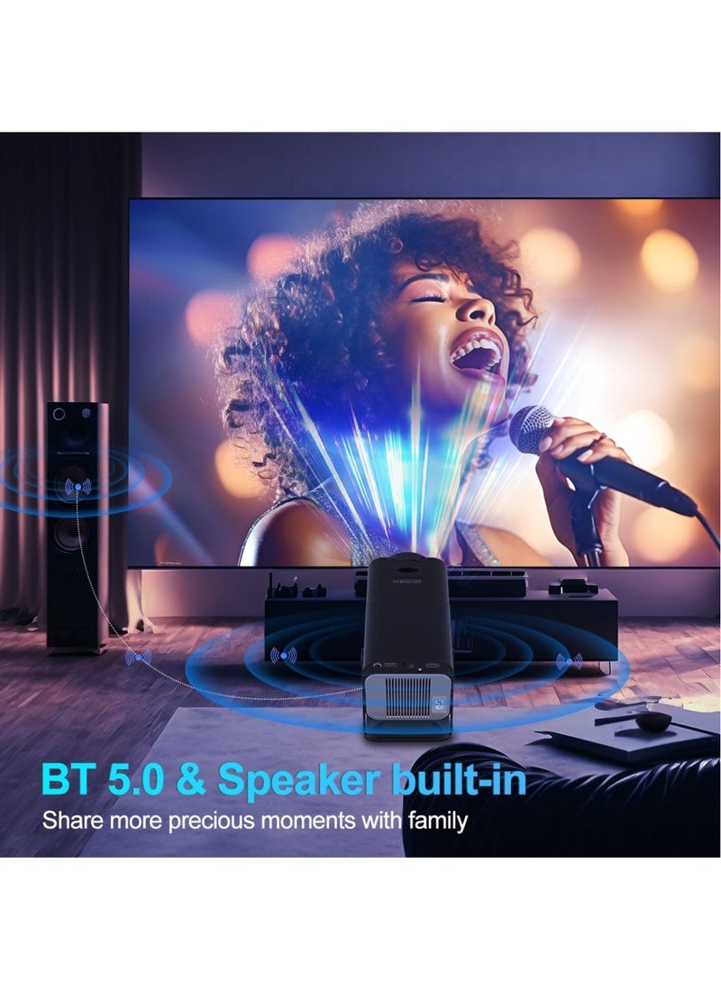 4K Native 1080P Android 11 Projector 390ANSI HY320 Dual Wifi6 BT5.0 Cinema Outdoor Portable Projetor Upgrated HY300  - Image 5