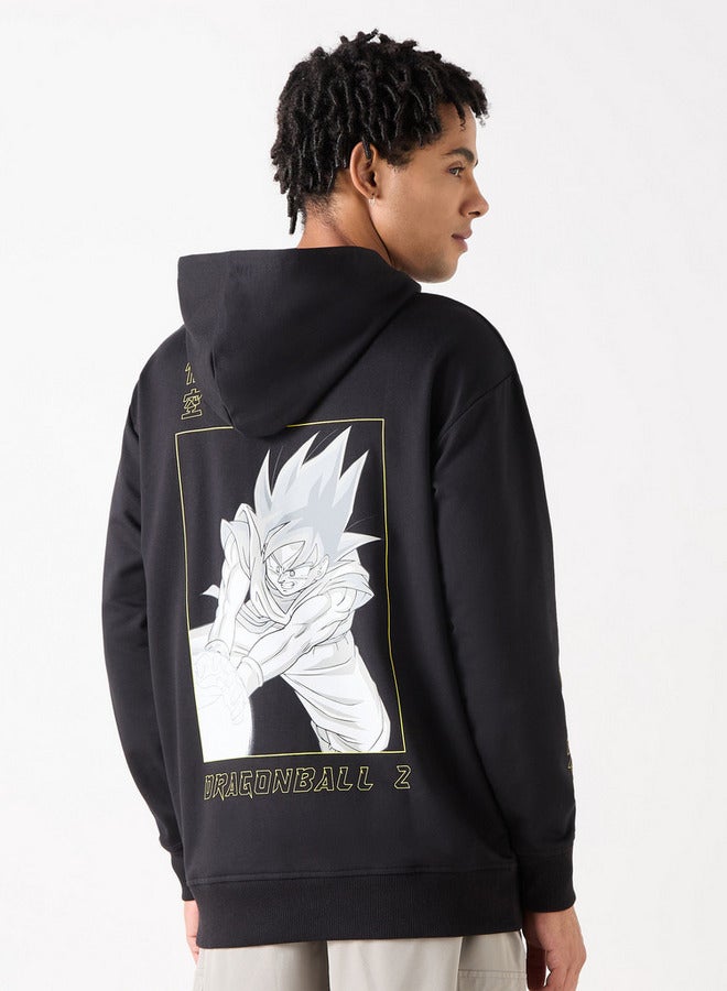 اس بي كاركترز هودي فضفاض بأكمام طويلة وطبعات - Image 3