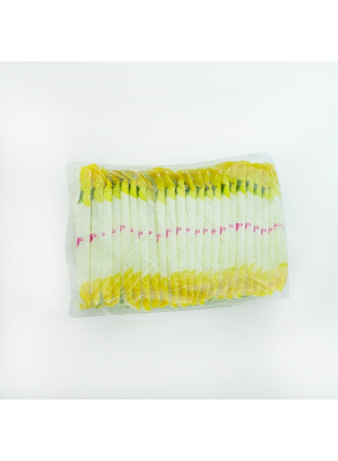 Jardin Flamingo Refreshing Wet Towels – Lemon Scent – Fresh & Clean Disposable Wipes for Face & Hands – Travel-Friendly Pack – 25 Pieces - Image 2