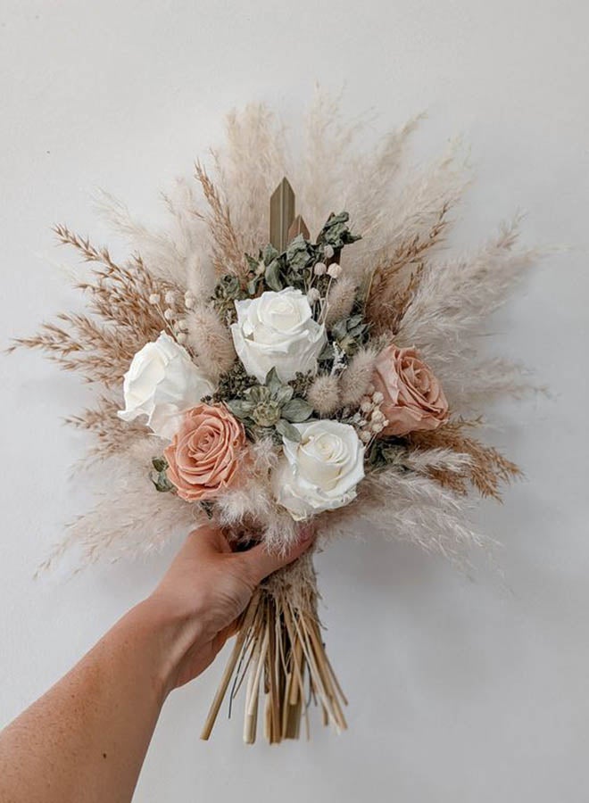 Bouquet Of Flowers For Occasions And Gifts Beige
