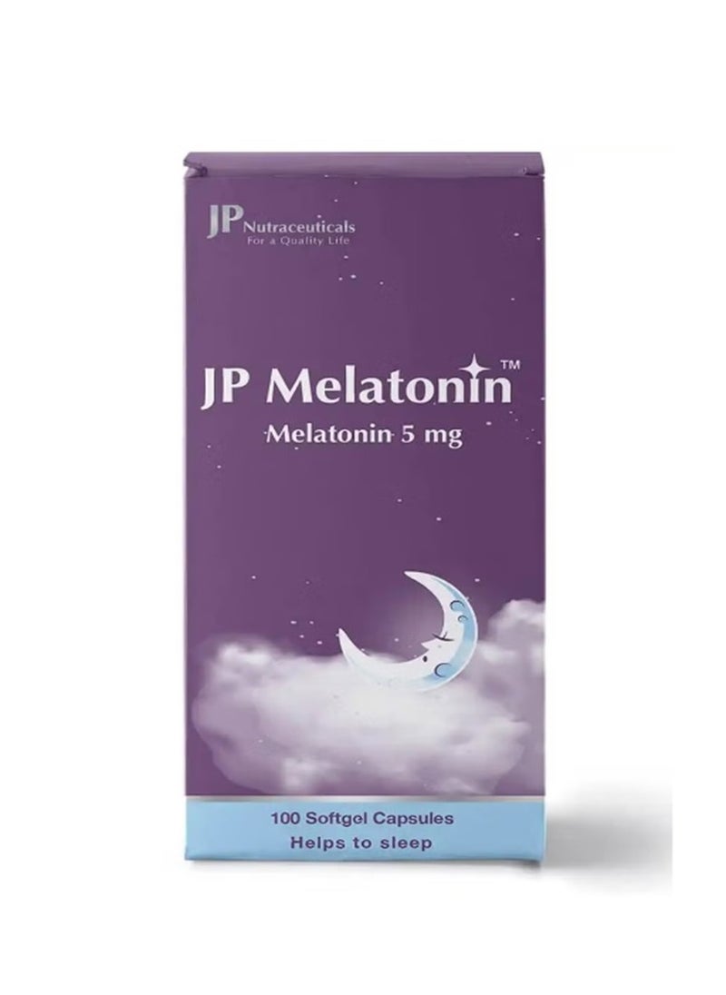 JP Neutraceuticals JP Melatonin 5 mg 100 Capsules  - Image 1