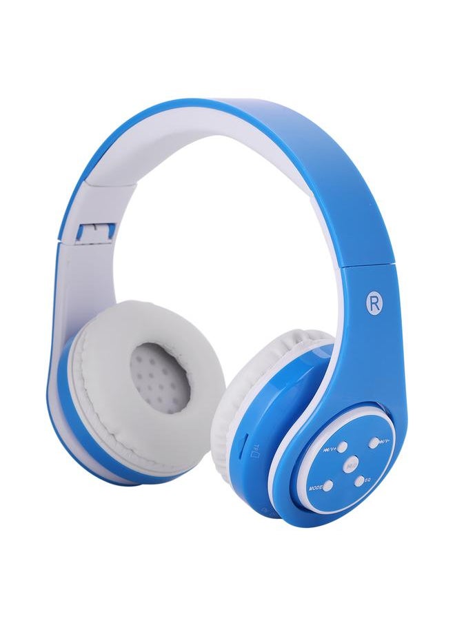 Portable Wireless With Card Plug-in Folding Bluetooth Head-mounted Stereo Headset (Blue)