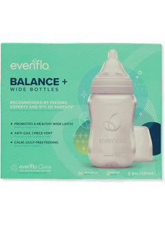 evenflo Evenflo Balance Plus 3-Pack Wide Neck Bottles - White, one Size  - Image 1