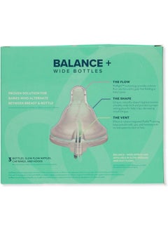 evenflo Evenflo Balance Plus 3-Pack Wide Neck Bottles - White, one Size  - Image 3