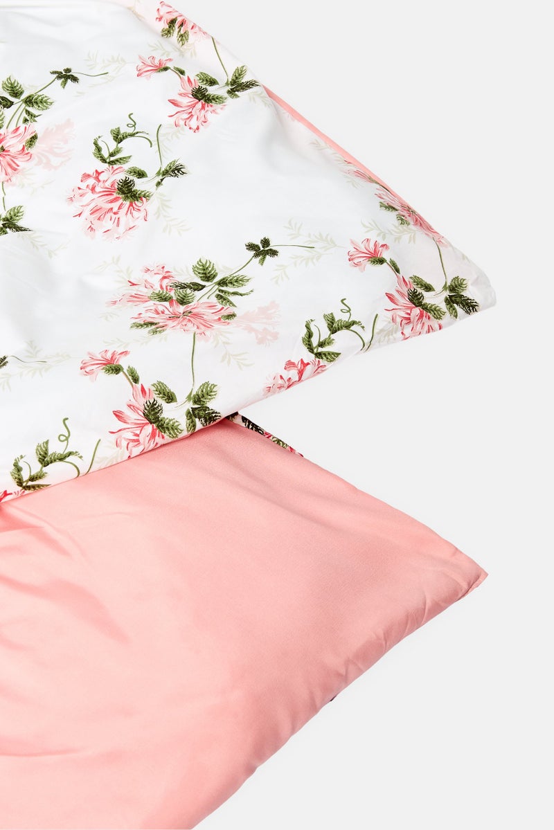 Catherine Malandrino 3 Pieces Queen Cotton Feel Floral Print Micro Fiber Comforter Set, Multicolor  - Image 4