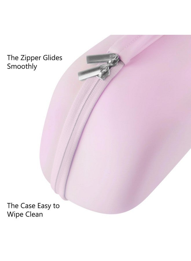 Gowing حقيبة حمل مضخات الثدي القابلة للارتداء من جويينج، حقيبة صلبة مع صينية قابلة للإزالة، حقيبة تخزين مضخة الثدي محكمة الإغلاق متوافقة مع معظم مضخات الثدي القابلة للارتداء، تحمل 2 مضخة، وردي - Image 5