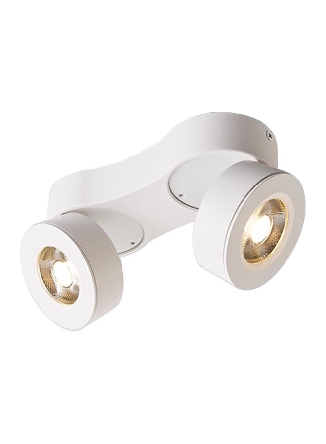 2 طريقة أضواء LED السقف 2 × 10 واط أبيض دافئ مع رؤوس نقاط دوارة وزاوية إضاءة مسار سوداء ساطعة قابلة للتعديل شريط إضاءة جداري للصالة الداخلية والمطبخ وغرفة المعيشة وغرفة النوم والممر  - Image 1