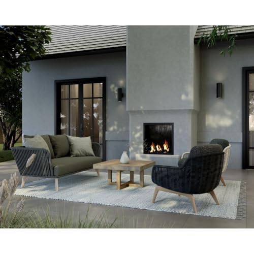 Progress Lighting 5-Inch Cylinder Outdoor Wall Sconce, 2-Light Modern Wall Mount Up and Down Lights, Interior and Exterior Lighting for Home or Porch, Polycarbonate Construction, Black (P5713-31) - Image 3
