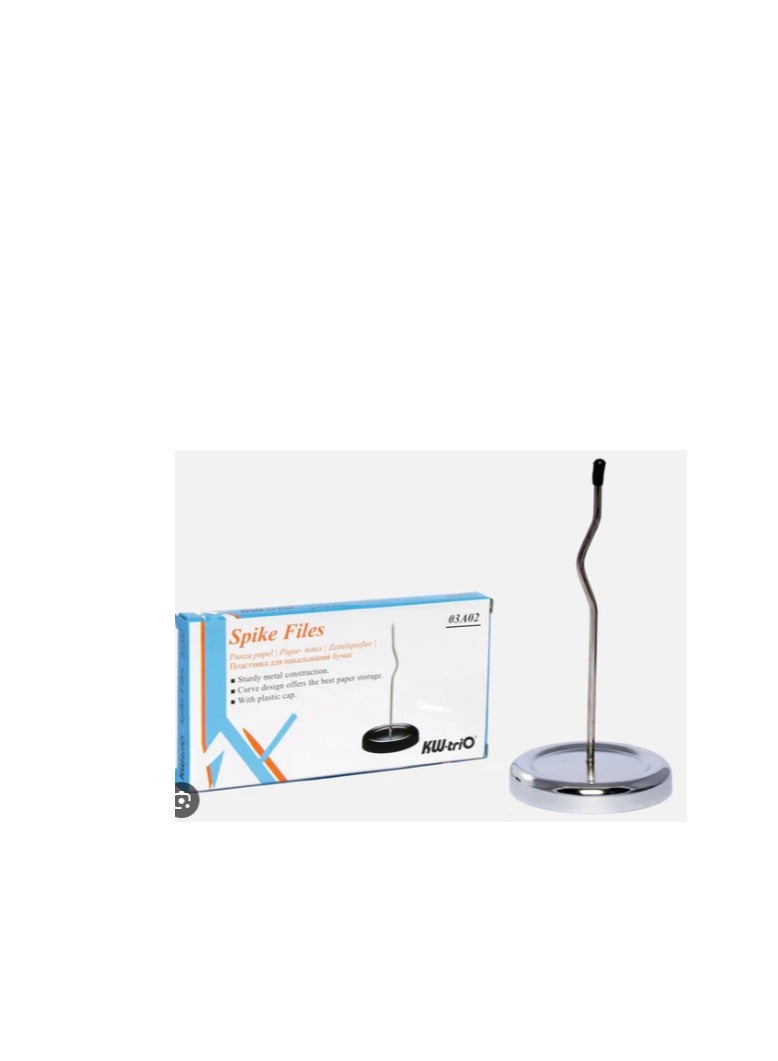 KWTrio KW-triO Desk Top Spike File for Office, Cafe Orders, Restaurant, Laundry Invoices Bills Receipts - Image 1