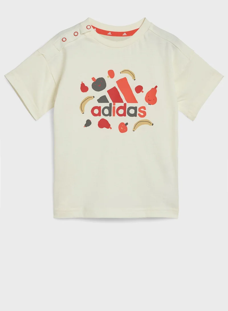 Adidas Fruit T-Shirt Set Ivory / Brired Suits Survement