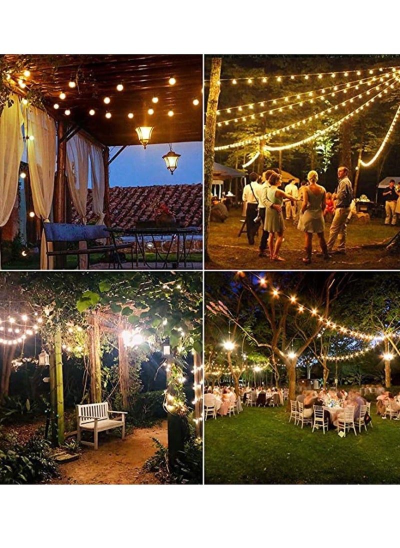 Yuwell Led Lights Eid Celebration 16ft Outdoor String Yellow Lights Weatherproof Strand Dimmable Edison Vintage Bulbs Ul Listed Heavy Duty Decorative Cafe Patio Lights For Restaurant Garden  - Image 5
