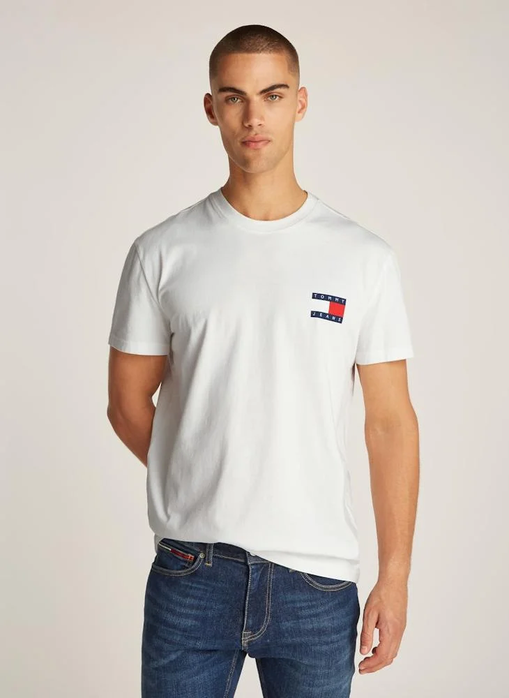 TOMMY JEANS Logo Print  Crew Neck T-Shirt