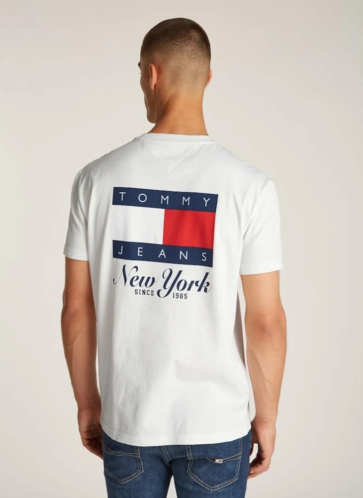 TOMMY JEANS Logo Print  Crew Neck T-Shirt