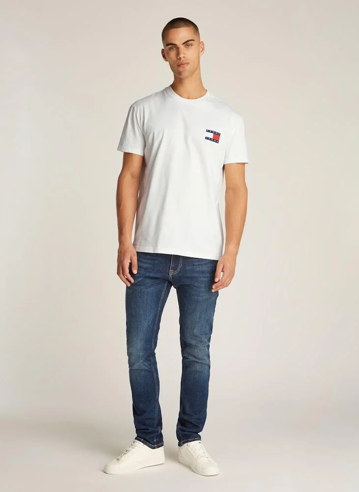 TOMMY JEANS Logo Print  Crew Neck T-Shirt