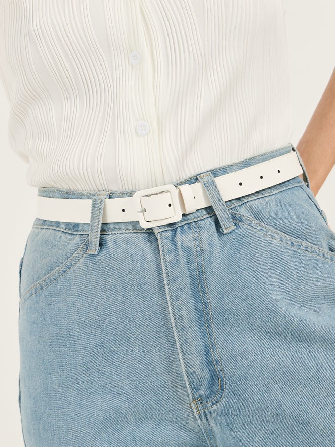 Styli Styli Set of 2 - Solid Tang Buckle Belt  - Image 5