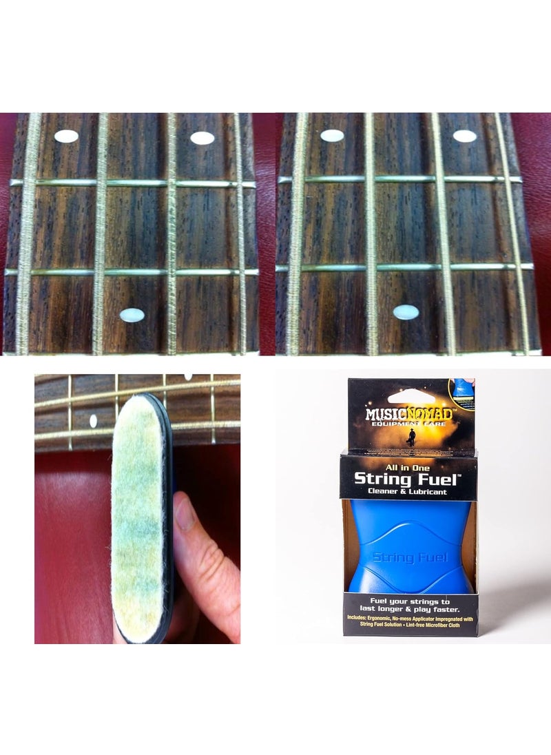MusicNomad MusicNomad String Fuel Guitar String Cleaner  Lubricant Plus Microfiber Cloth MN109  - Image 5