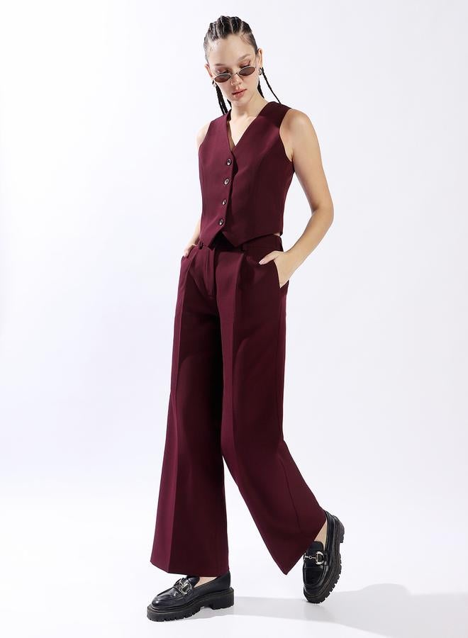 HIGH STAR U-Neck Sleeveless Waistcoat With Trouser Co ord set - Image 2