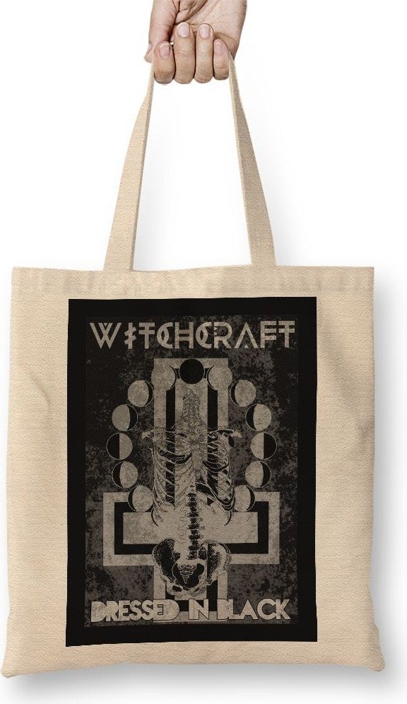 Baskı Dükkanı Print Shop Dressed In Black Tote Bag Long Handle