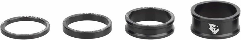 Wolf Tooth Spacer Kit 3, 5,10, 15mm, Black - Image 1