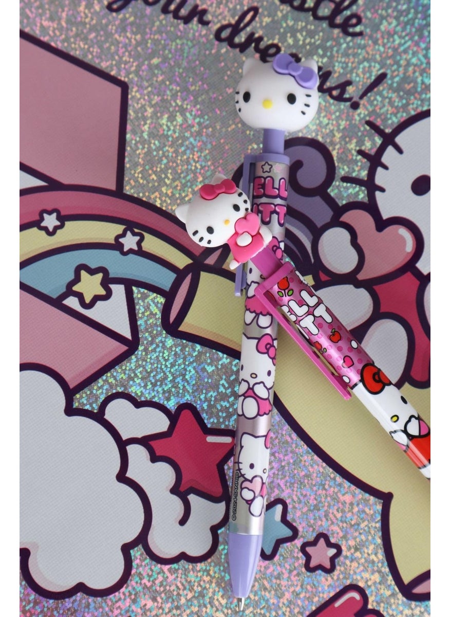 Hello Kitty Dekomus New Season Licensed Face Figured Versatile Tip Pen 0.7 mm  - Image 2