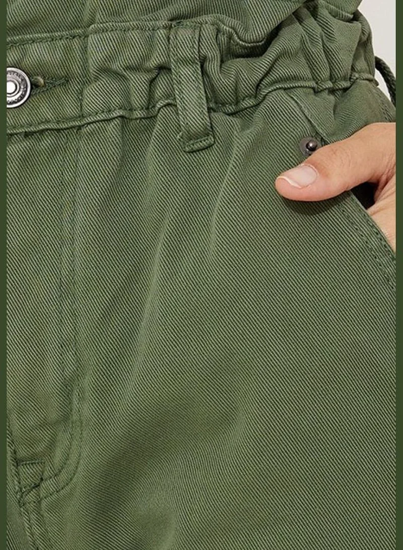 ايروبوستال Elasticated Waist Band Loose Fitted Cotton Pant