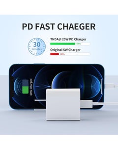 General USB C Charger iPhone Charger Fast Charging 3Pack 20W Type C Wall Charger Block with 6FT Long USB C Charger Cable Compatible for iPhone 14Pro/13 Pro/12/12 Pro Max/11/XS Max/XS/XR/X/8  - Image 2