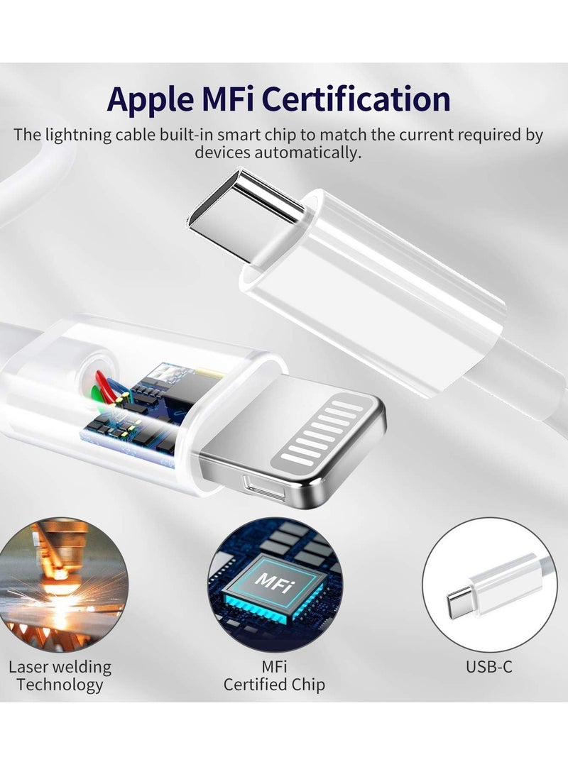 General USB C Charger iPhone Charger Fast Charging 3Pack 20W Type C Wall Charger Block with 6FT Long USB C Charger Cable Compatible for iPhone 14Pro/13 Pro/12/12 Pro Max/11/XS Max/XS/XR/X/8  - Image 5