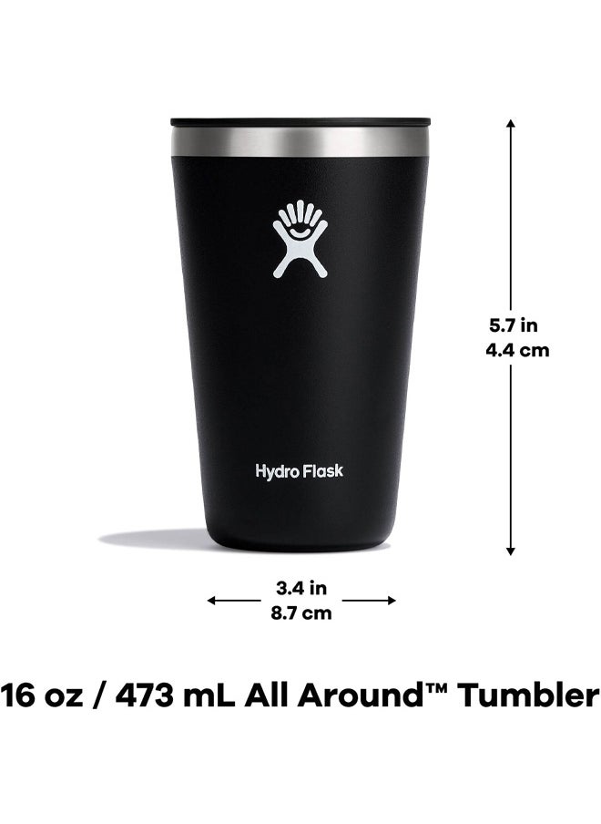 Hydro Flask 16 Oz Stainless Steel All Around Tumbler with Press-in Lid and  BPA-Free  - Image 4