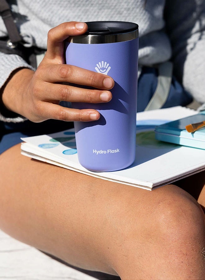 16 Oz Stainless Steel All Around Tumbler with Press-in Lid and  BPA-Free
