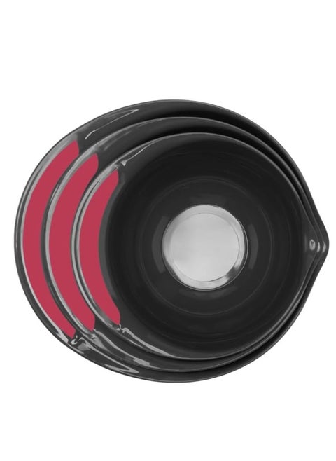Mixing Bowl Set of 3 – Large, Medium & Small – Durable, Nesting, and Lightweight Kitchen Bowls with Non-Slip Silicone Base