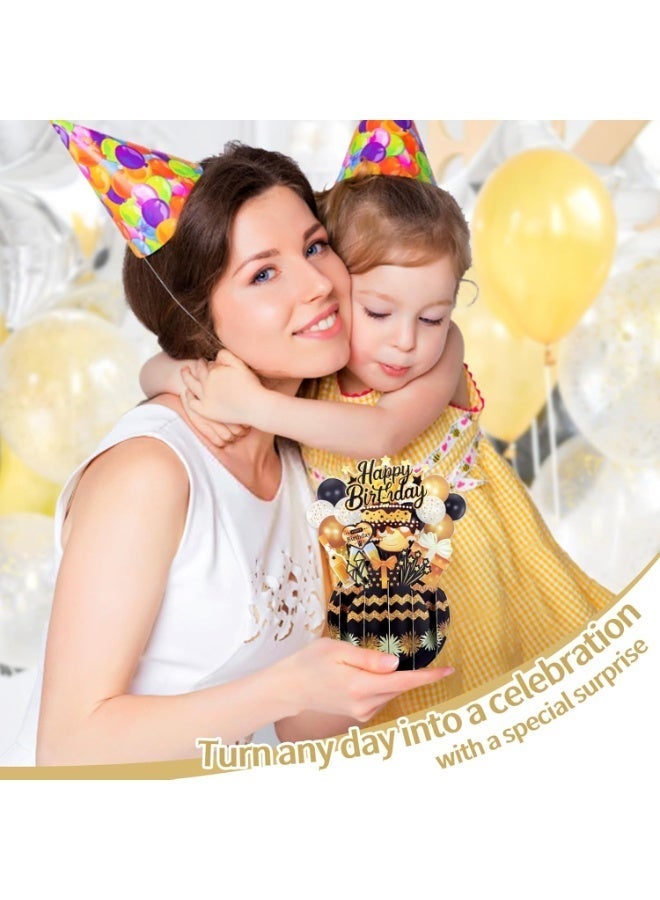 Bukela Birthday Pop Up Card, Funny 3D Greeting Card with Envelopes and Small Card, Foldable Celebration Cards for Daughter, Son, Mom, Dad, Friend etc - Image 4