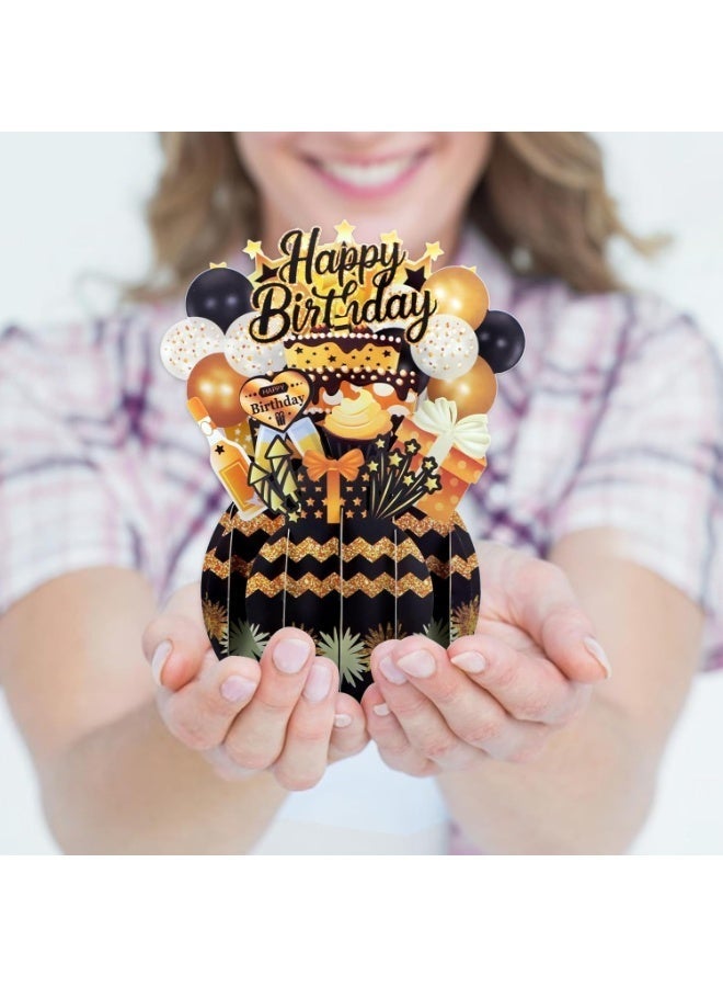 Bukela Birthday Pop Up Card, Funny 3D Greeting Card with Envelopes and Small Card, Foldable Celebration Cards for Daughter, Son, Mom, Dad, Friend etc - Image 3