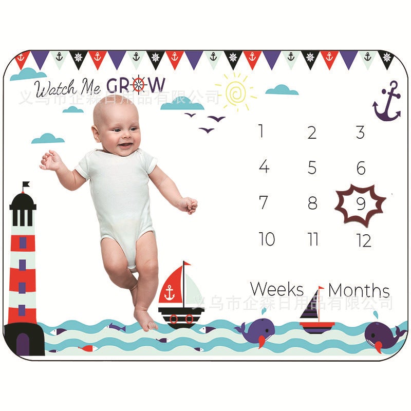 Baby Blanket Bath Towel Pography Blanket Pography Flannel Background Cloth 100 Days Old Pography Commemorative - Image 4