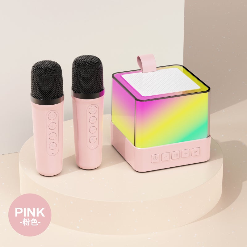 K18 Outdoor Karaoke Bluetooth Speaker Wireless Microphone Audio All-In-One Colorful Atmosphere Light Family Karaoke Treasure - Image 1