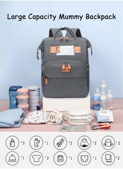 Moovant Baby Diaper Bag Backpack, with Diapers Changing Station and USB Port, Multifunctional Mother Bag with Portable Crib, Foldable Large Capacity Baby Backpack, 900d Oxford Travel Bag for Infant Shower Gifts  - Image 4