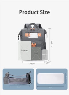 Baby Diaper Bag Backpack, with Diapers Changing Station and USB Port, Multifunctional Mother Bag with Portable Crib, Foldable Large Capacity Baby Backpack, 900d Oxford Travel Bag for Infant Shower Gifts - pzsku/Z4AAC43803227675DA38DZ/45/_/1713174247/50283e06-549c-4a57-bd42-0ea789fe296c