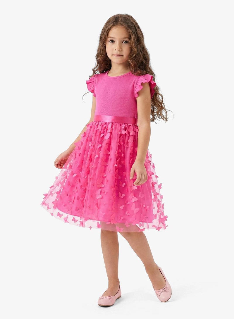Pinata Butterfly Embellished Occasion Dress - Image 1
