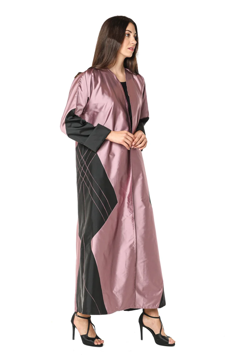 Moistreet  Satin Flared Sleeve Abaya for Women | Best Price UAE