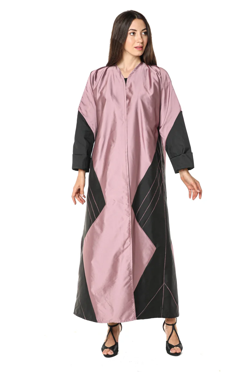 Moistreet Satin Flared Sleeve Abaya