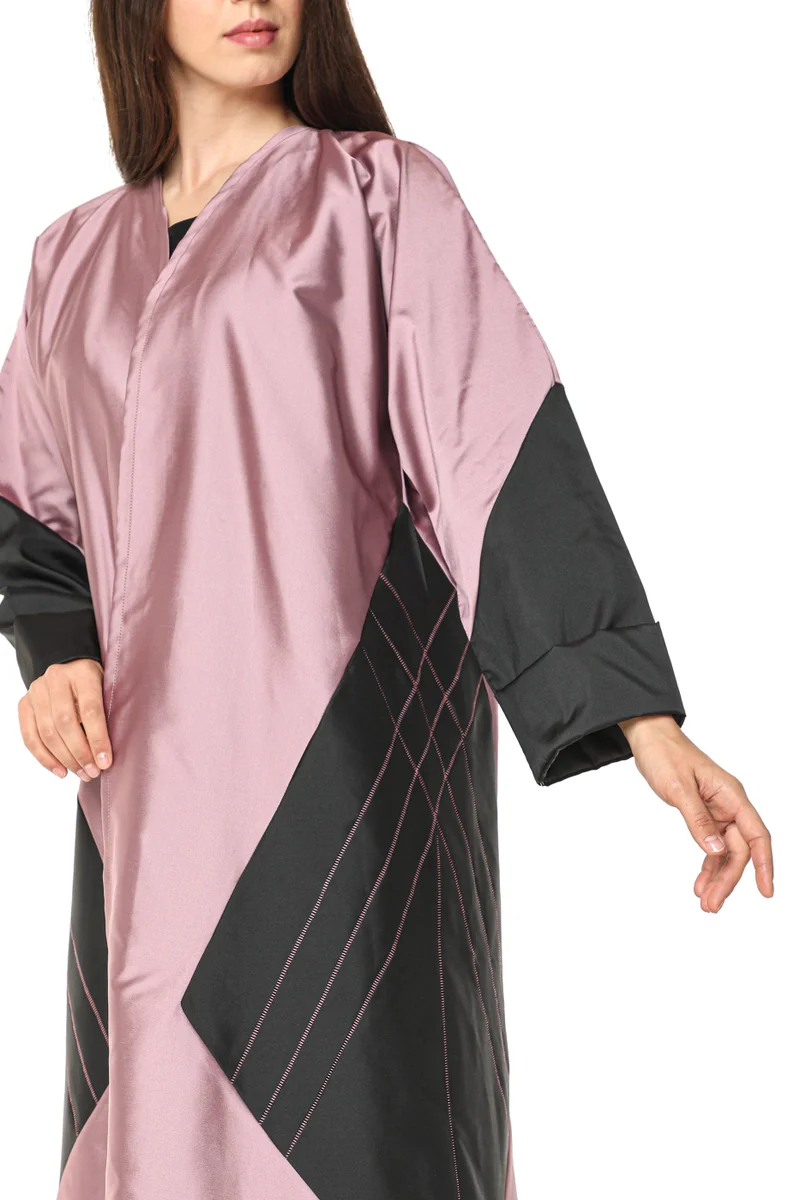 Moistreet  Satin Flared Sleeve Abaya for Women | Best Price UAE