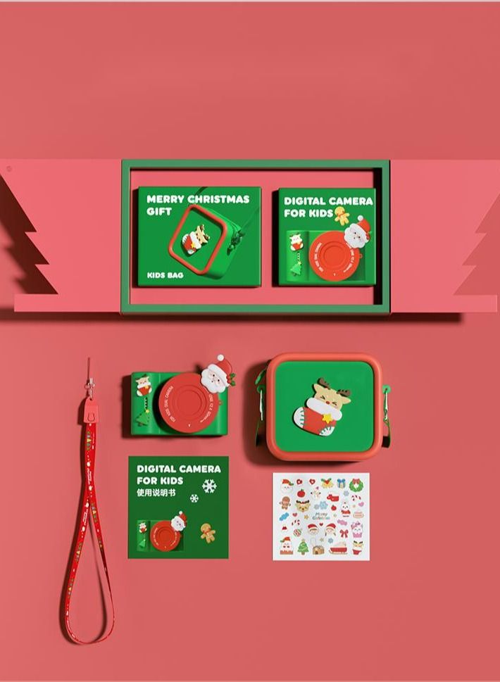 GULFLINK Christmas Gift Kids Toy Camera for Child Boys Girls 1000mah Green - Image 5