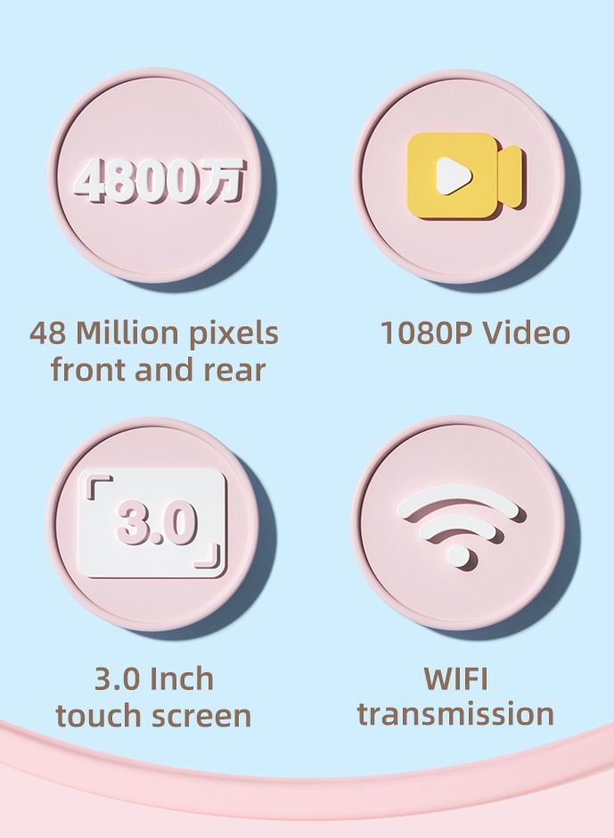 GULFLINK Christmas Gift Kids Toy Camera for Child Boys Girls 1000mah Green - Image 3