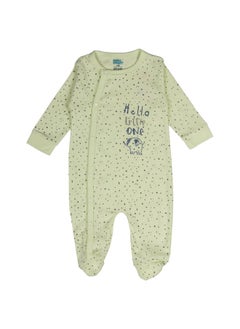 Babies Basic 100% Cotton Printed Long Sleeves Jumpsuit/Romper/Sleepsuit With Feet Covering For Babies  - Image 1