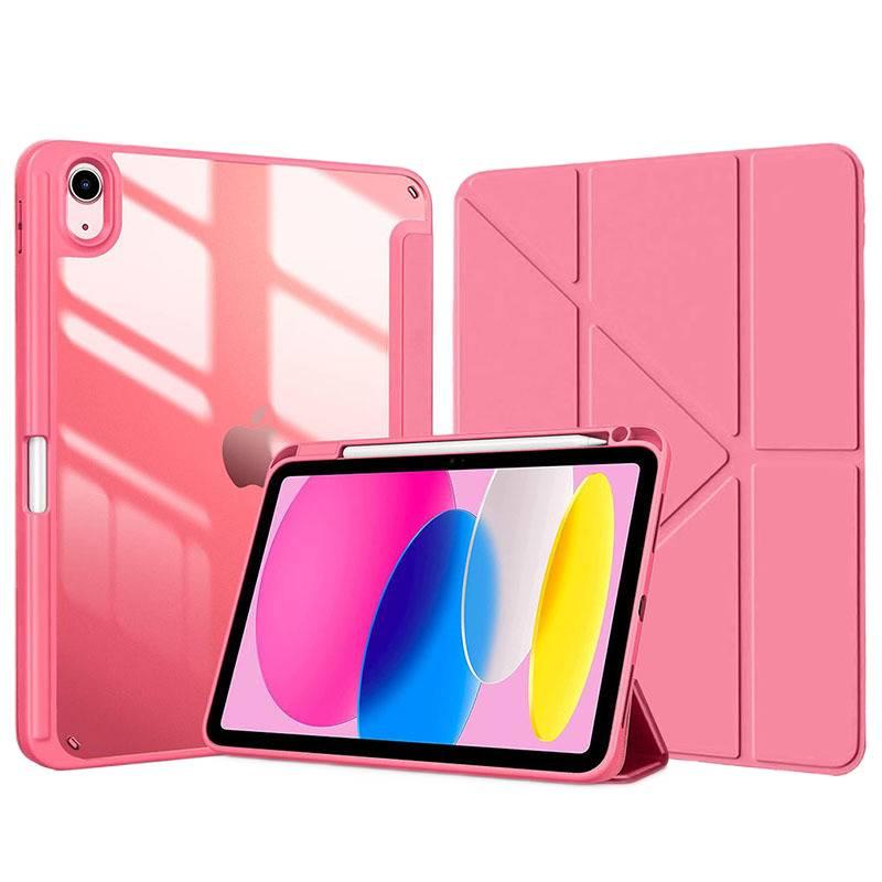 حافظة آيباد شفافة بظهر واضح لجهاز iPad Air 13 باللون أحمر بظهر شفاف للاستخدام الداخلي للرحلات اليومية للاستخدام اليومي - Image 1