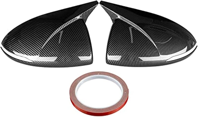 Wivplex Glossy Black Carbon Look Rearview Mirror Cover for Hyundai Sonata - Image 1