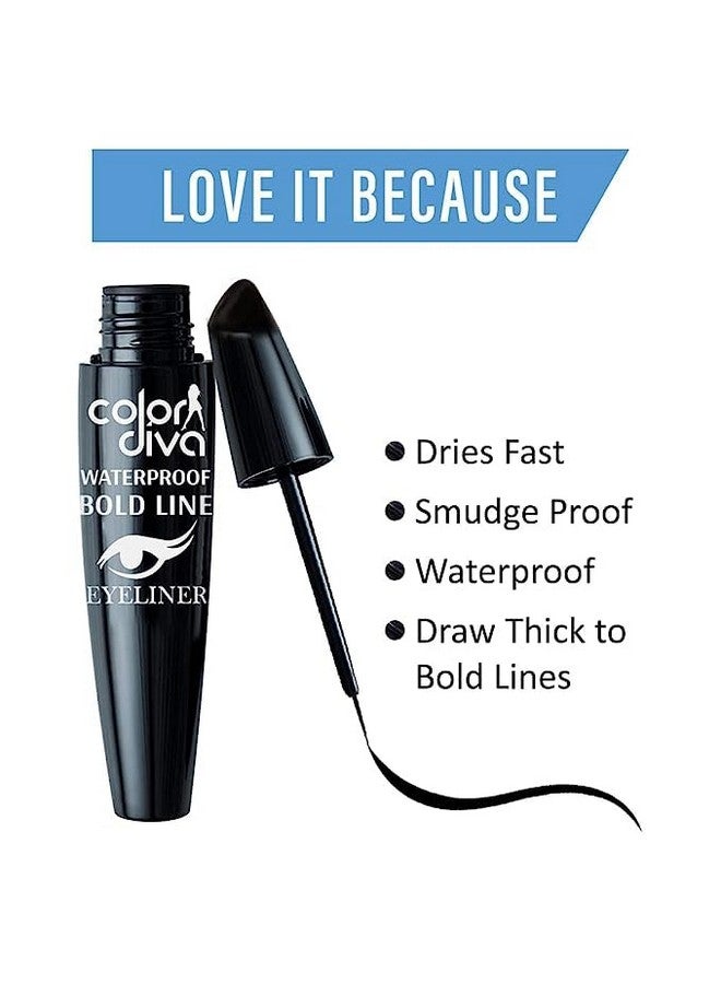 أدبيني محدد عيون جريء وماسكارا تجميلية، 7 مل لكل منهما | مكياج عيون مقاوم للتلطخ وذو صبغات عميقة، لعيون جريئة وجميلة، ولم يتم الإساءة إلى الحيوانات لتصنيعه - Image 2