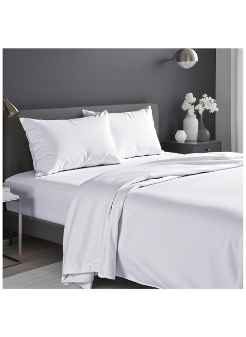 Premium White King Sheets Set - 1800 TC Series 4 Piece Bed Sheets - Soft Brushed Microfiber Fabric - 16 Inches Deep Pockets Sheets Wrinkle Free & Fade Resistant by Infinitee Xclusives